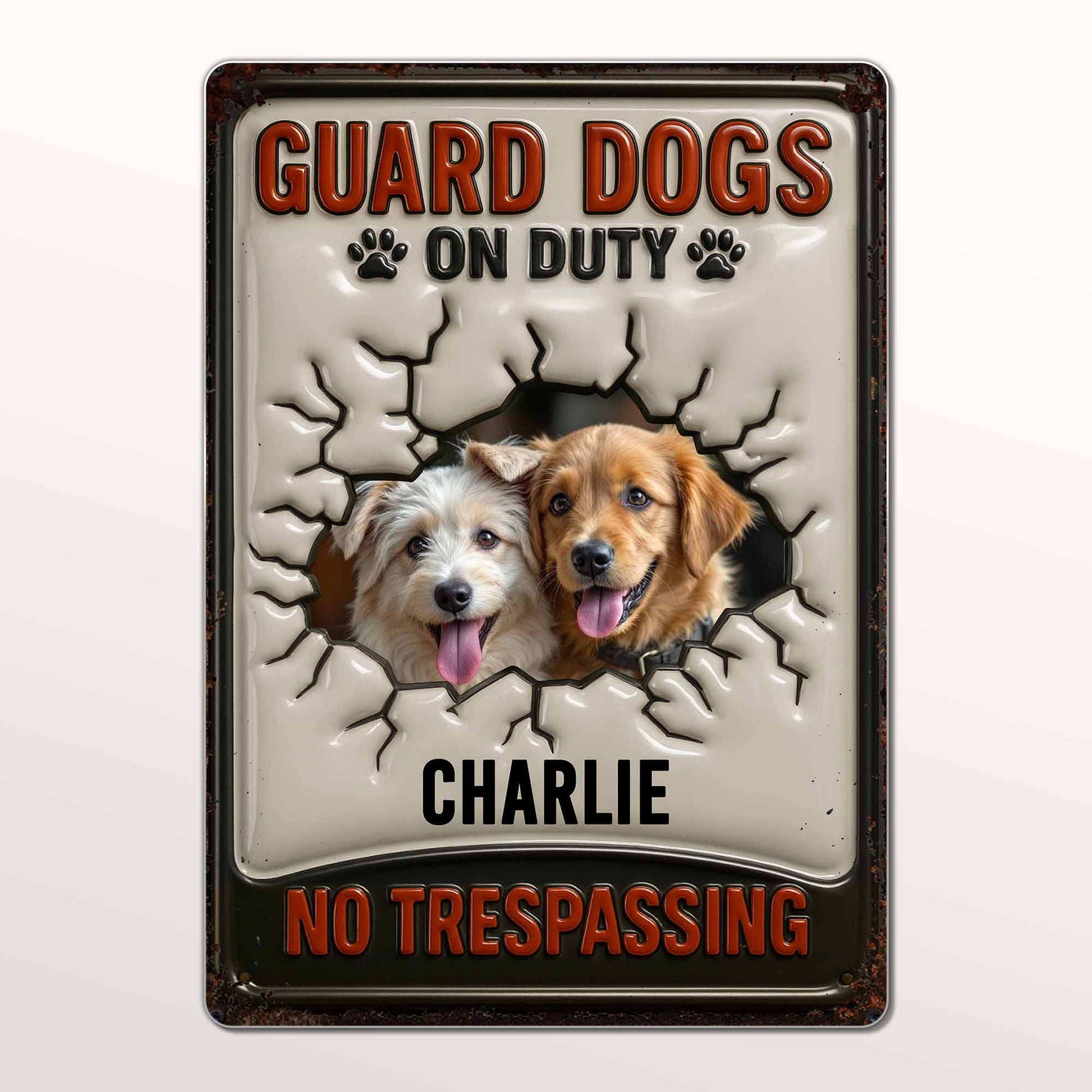 Guard Dogs On Duty No Trespassing