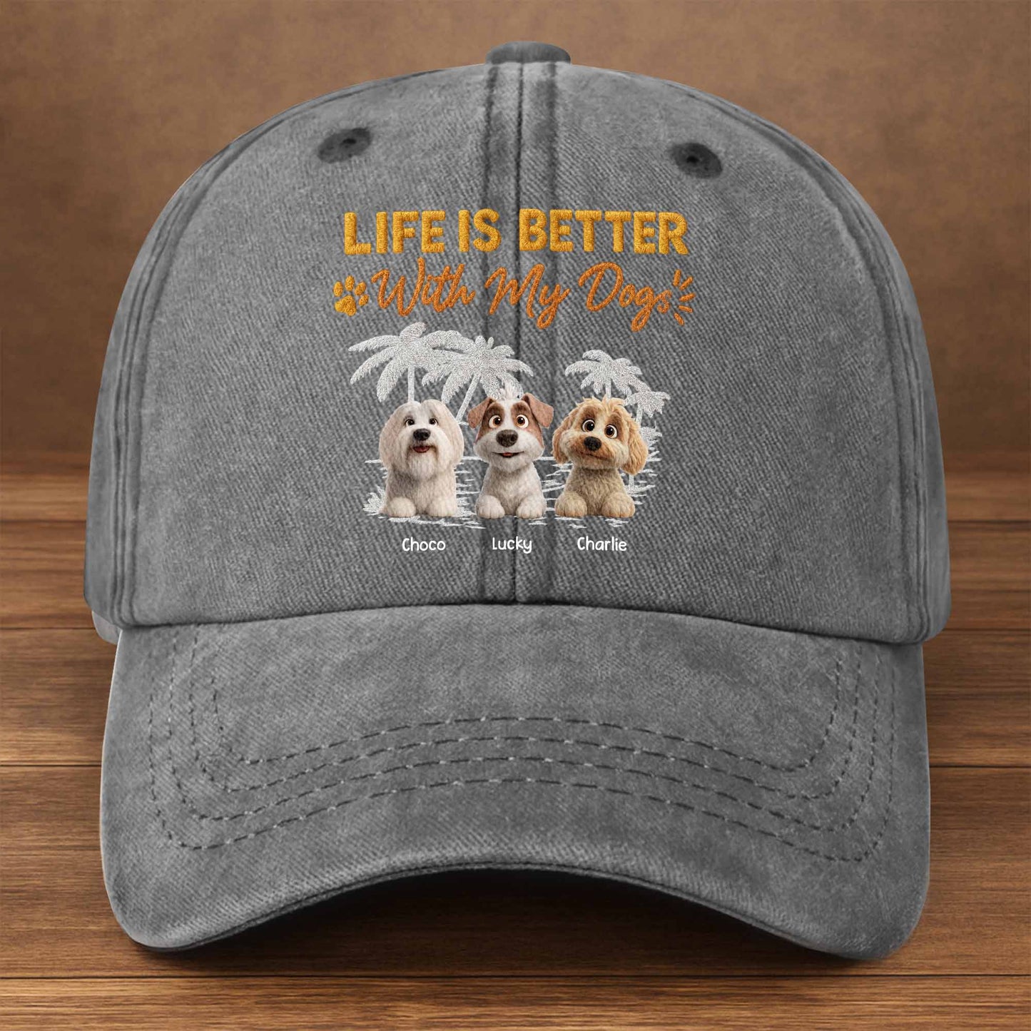 Life Is Better With My Dogs, Palms and Pups