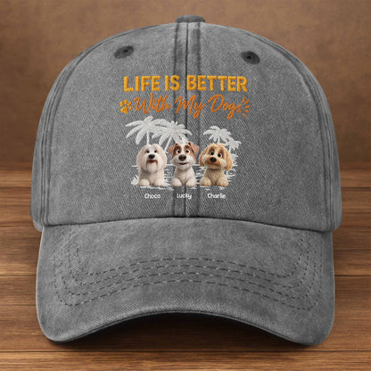 Life Is Better With My Dogs, Palms and Pups