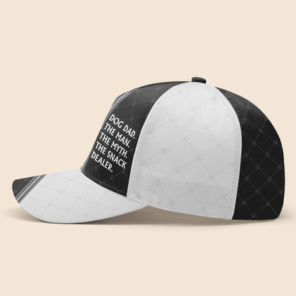 Dog Dad. The Man. The Myth. The Snack Dealer, Cartoon Man and Dog