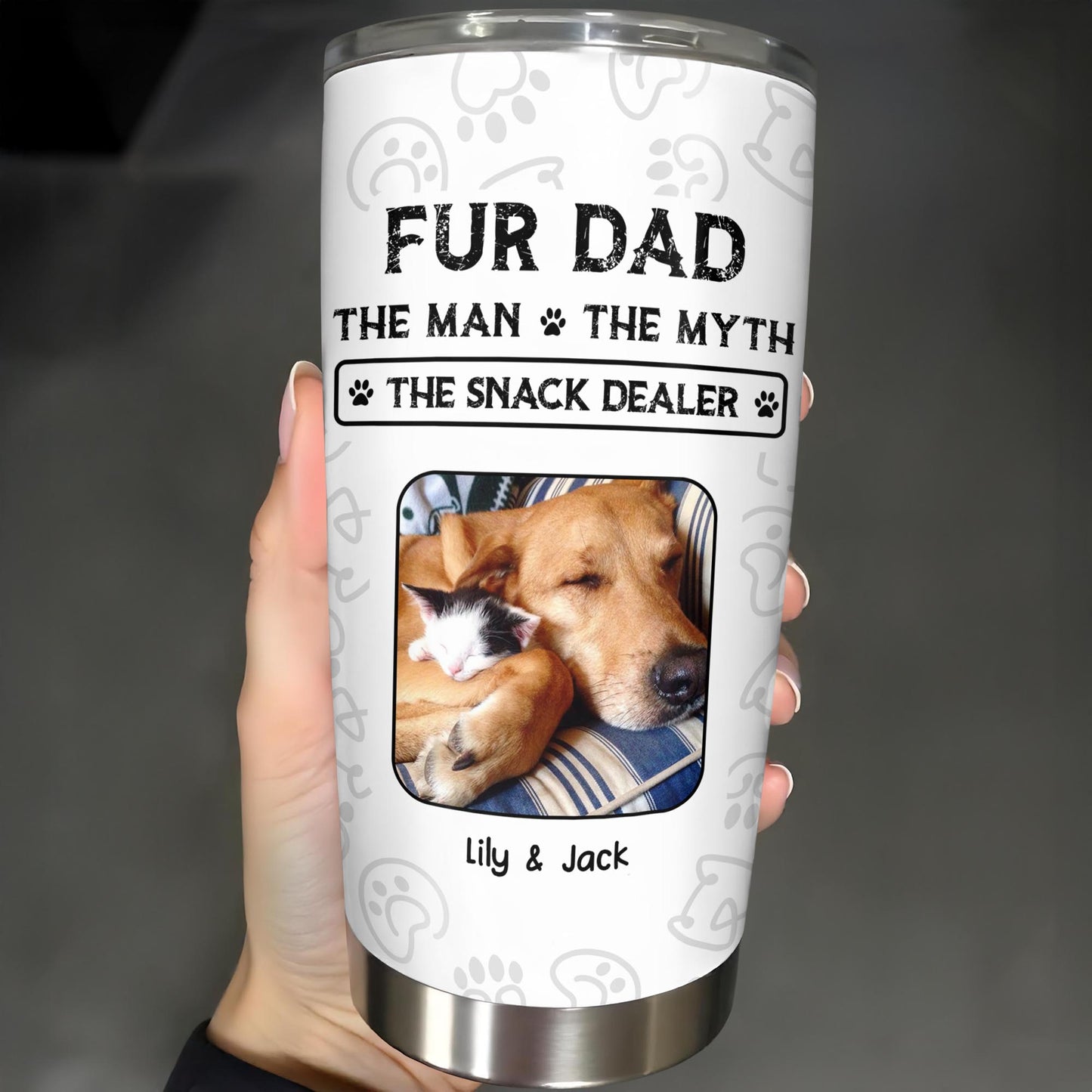 Fur Dad The Man The Myth The Snack Dealer Paw Prints Pet Photos