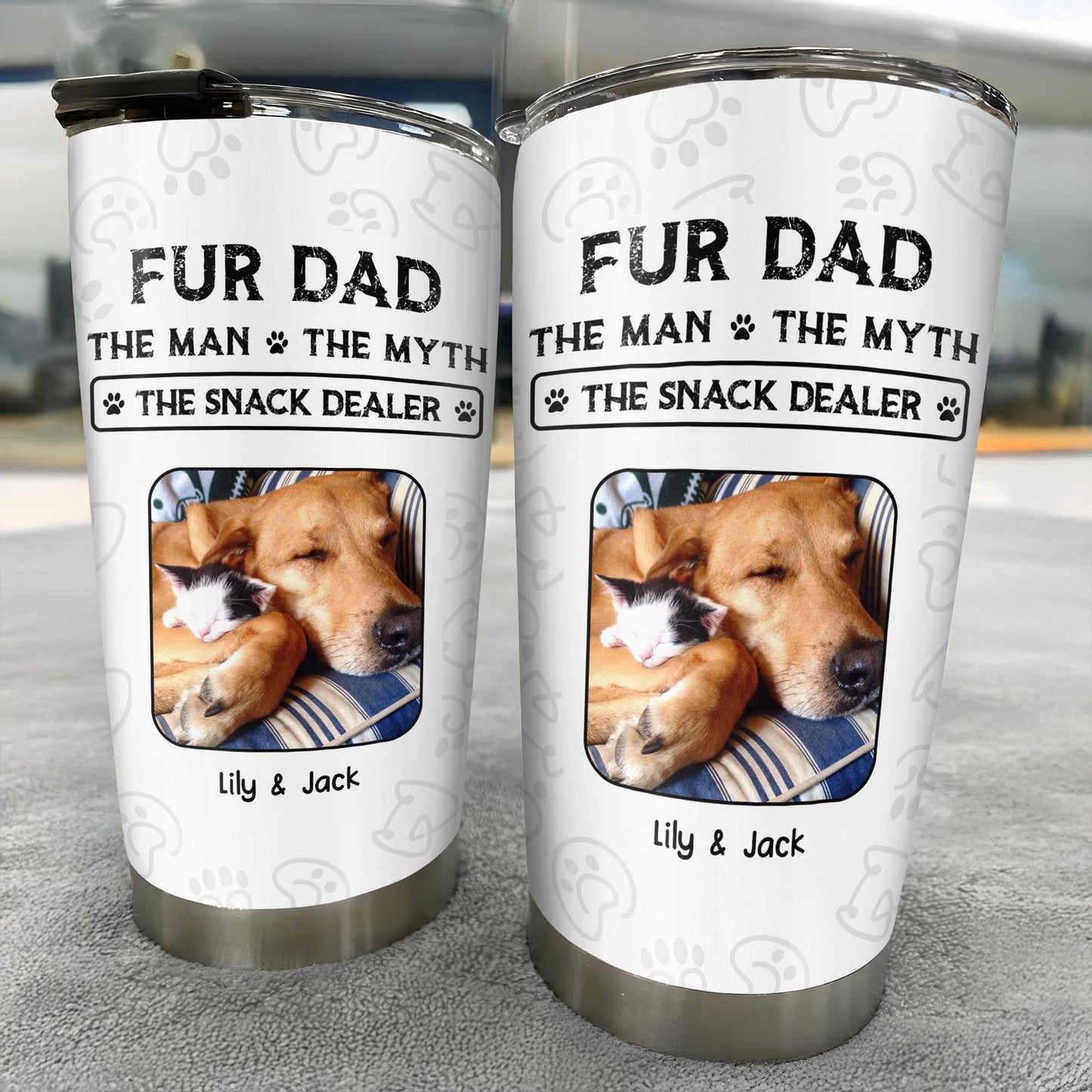Fur Dad The Man The Myth The Snack Dealer Paw Prints Pet Photos