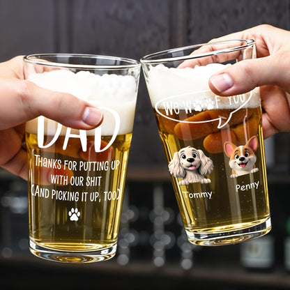 Dad Thanks For Putting Up With Our Stuff And Dog, Paw Print