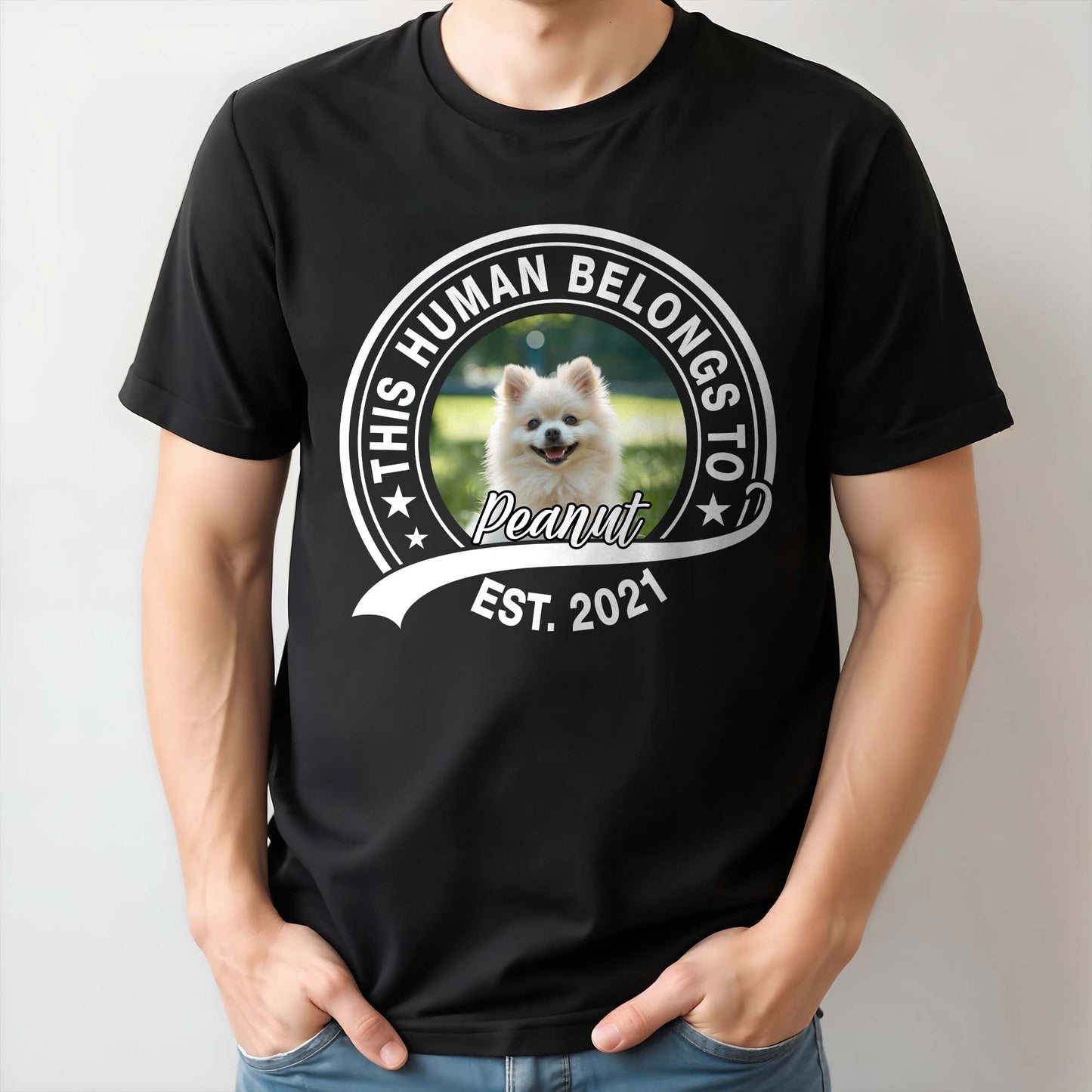 This Human Belongs To Peanut, Dog Design