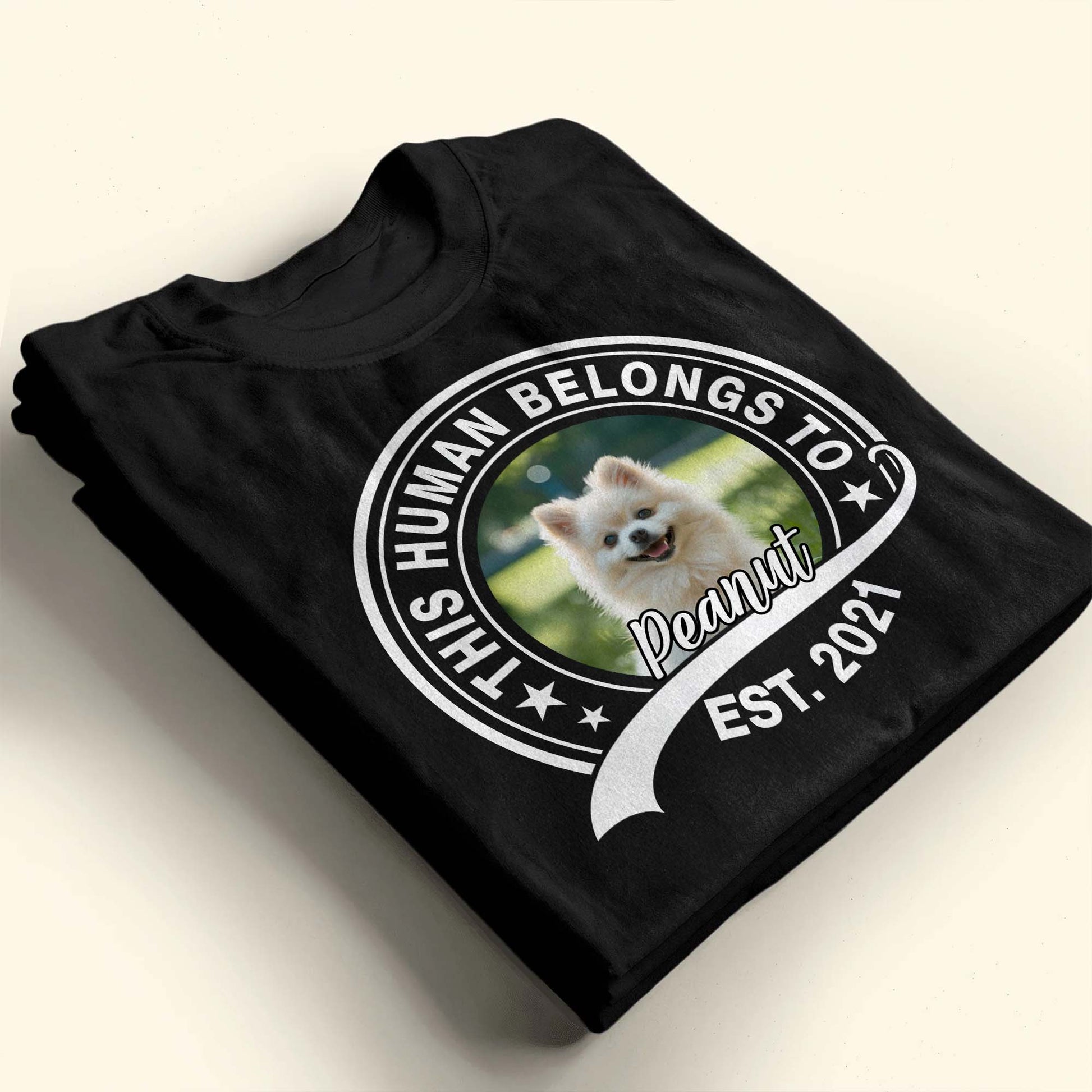 This Human Belongs To Peanut, Dog Design