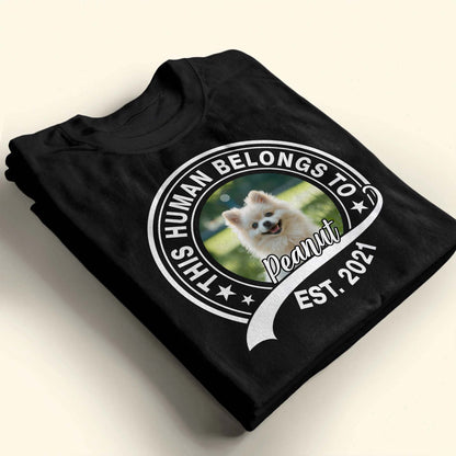 This Human Belongs To Peanut, Dog Design