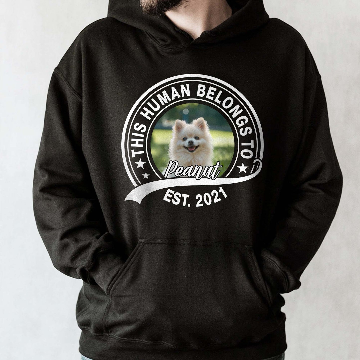 This Human Belongs To Peanut, Dog Design