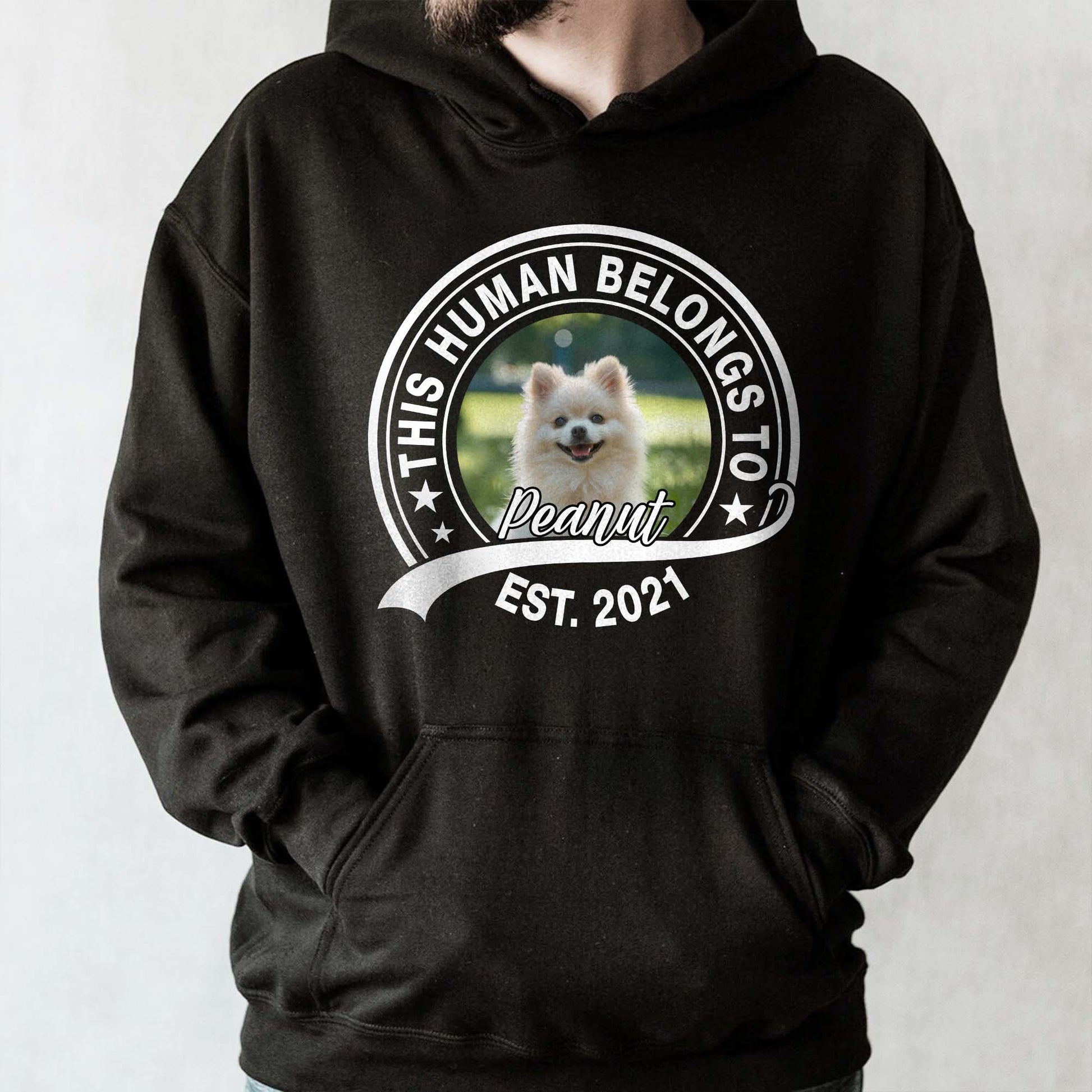 This Human Belongs To Peanut, Dog Design