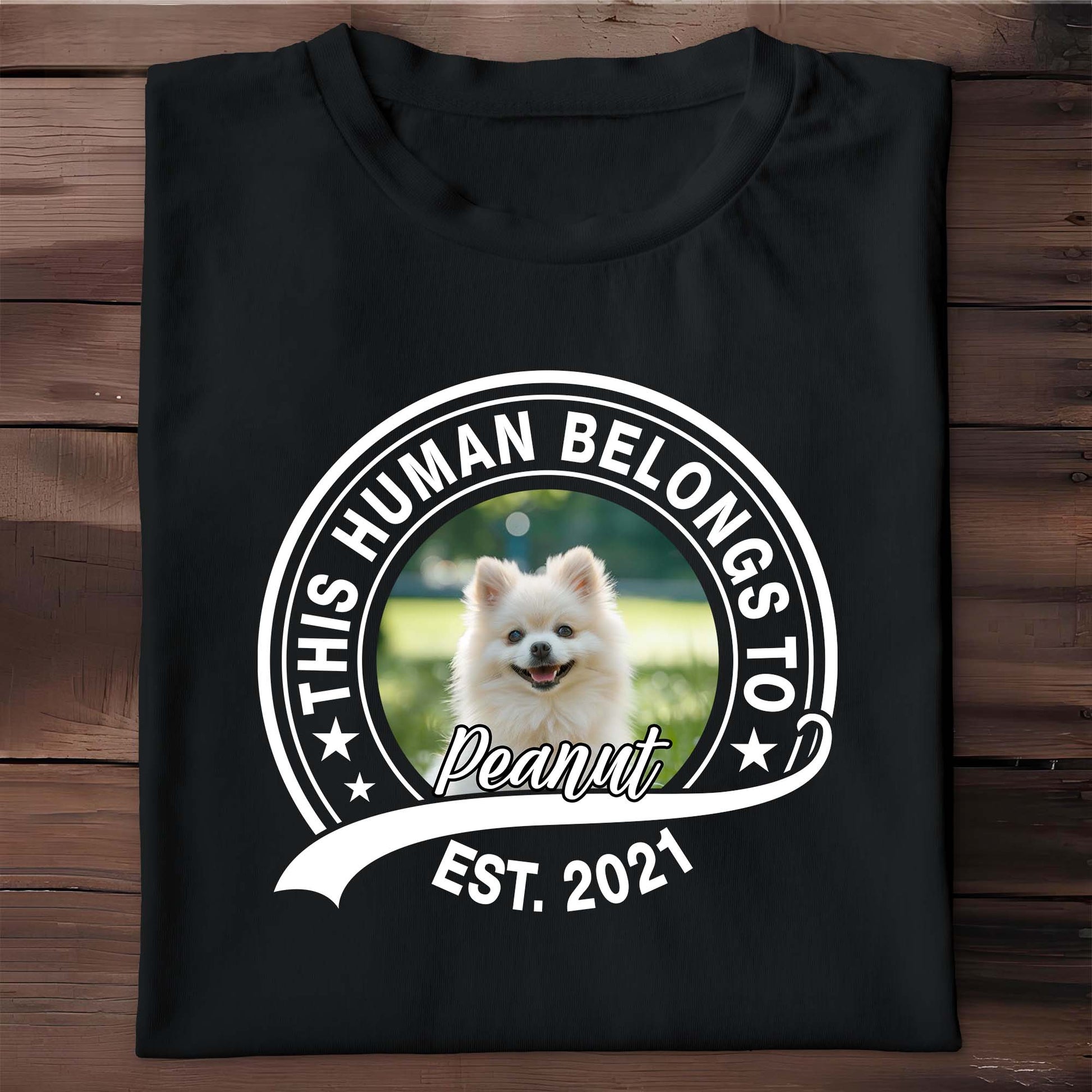 This Human Belongs To Peanut, Dog Design