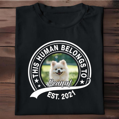 This Human Belongs To Peanut, Dog Design