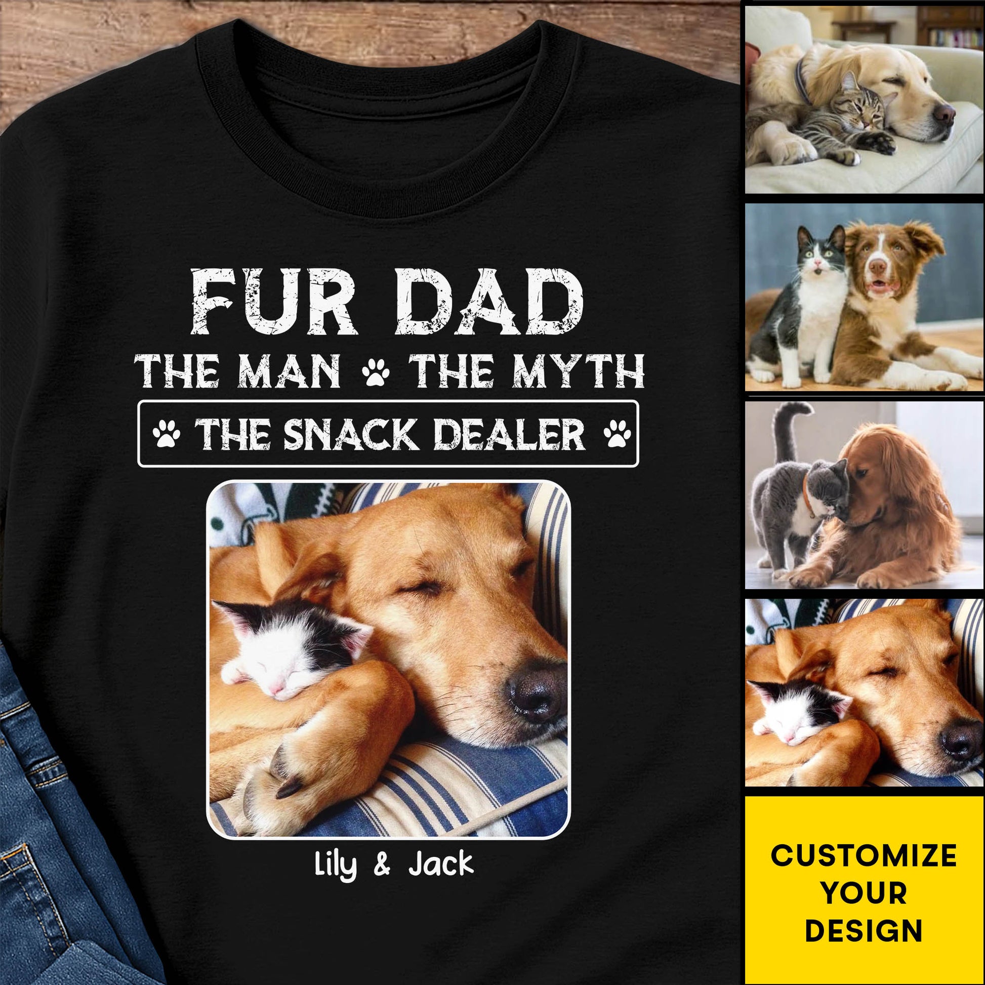 Fur Dad The Man The Myth The Snack Dealer