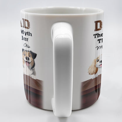 Dog Dad The Man The Myth The Snack Dealer, Dogs and Paw Prints