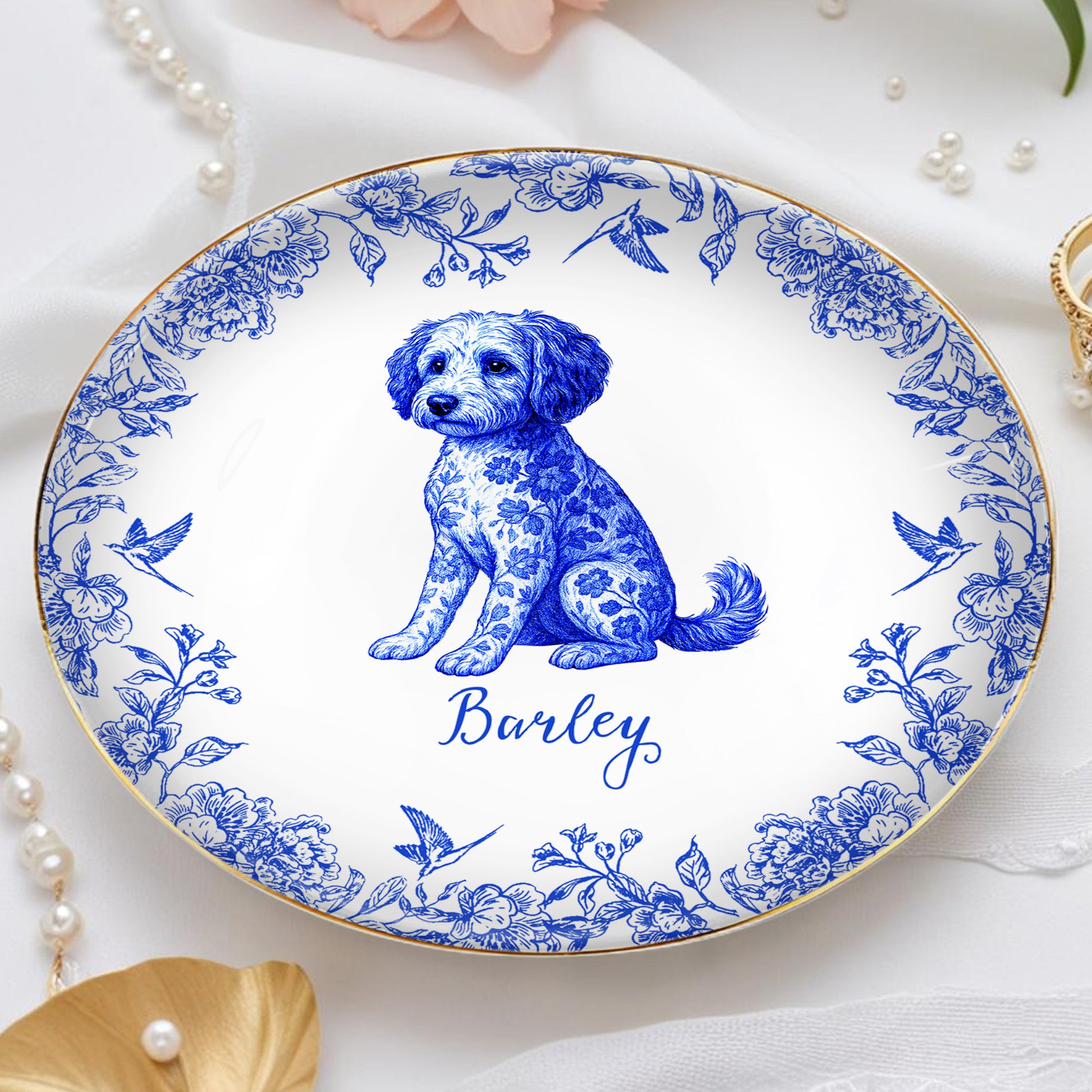 Celebrate Your Furry Friend With Elegant Floral Dog Design