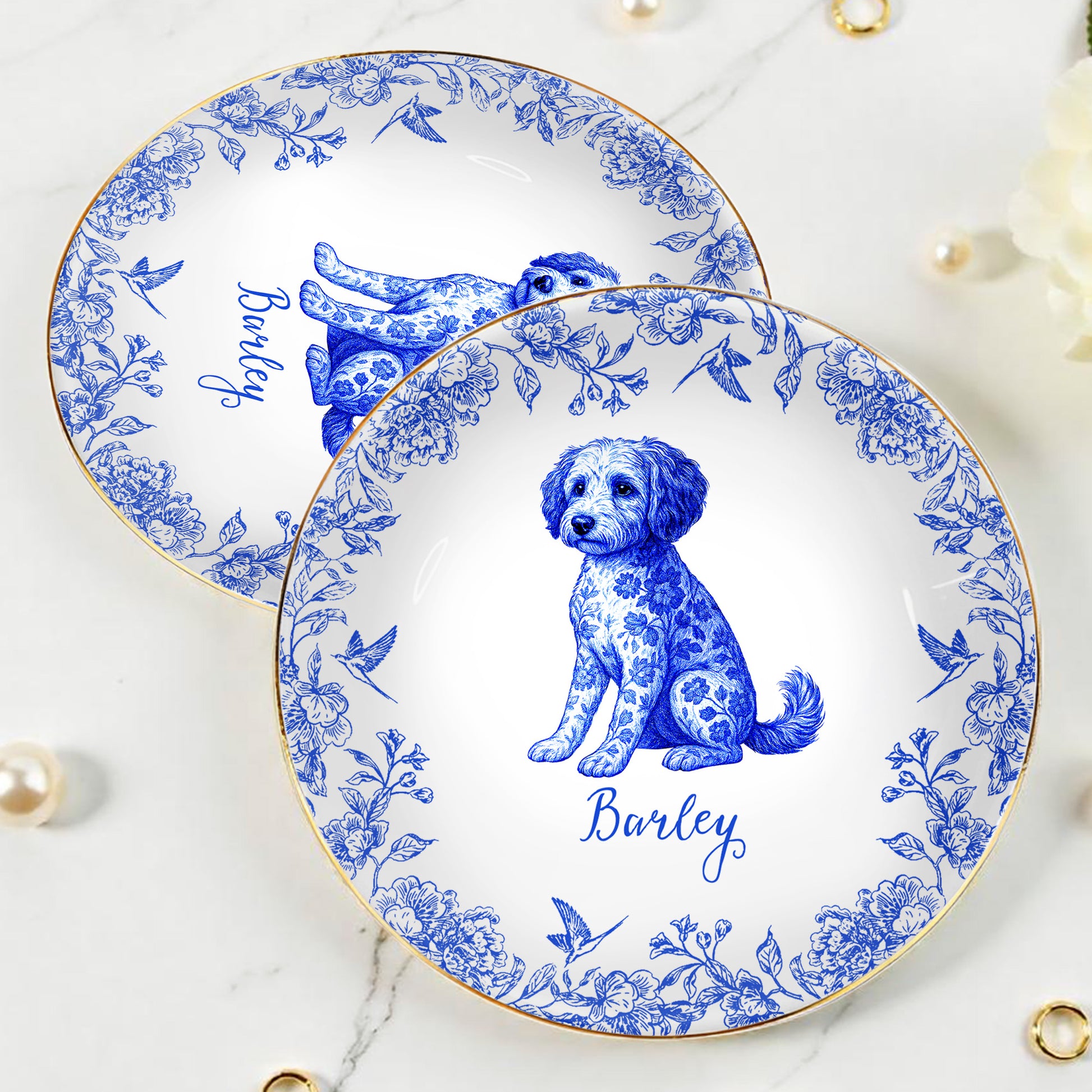 Celebrate Your Furry Friend With Elegant Floral Dog Design