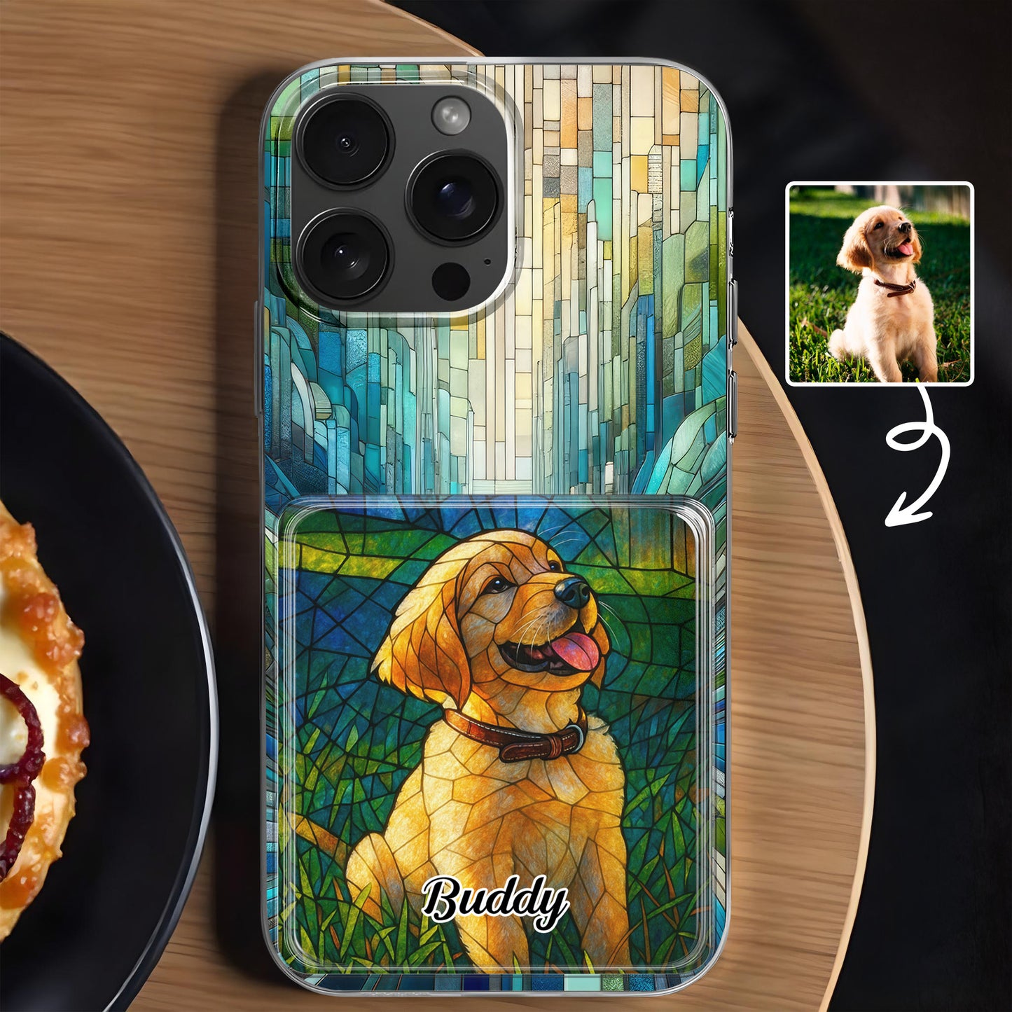 Celebrate Your Furry Friend With Vibrant Dog Design - Personalized Clear Phone Case - DOG056_PHC