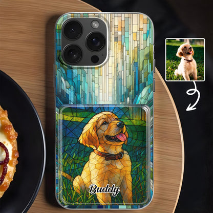 Celebrate Your Furry Friend With Vibrant Dog Design - Personalized Clear Phone Case - DOG056_PHC