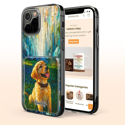 Celebrate Your Furry Friend With Vibrant Dog Design - Personalized Clear Phone Case - DOG056_PHC