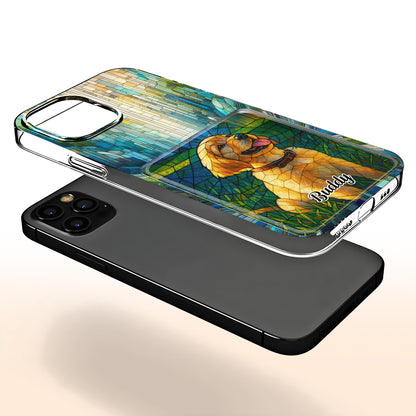 Celebrate Your Furry Friend With Vibrant Dog Design - Personalized Clear Phone Case - DOG056_PHC