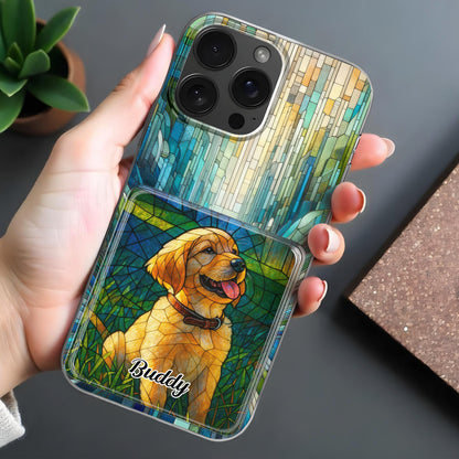 Celebrate Your Furry Friend With Vibrant Dog Design - Personalized Clear Phone Case - DOG056_PHC