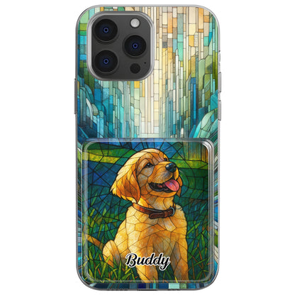 Celebrate Your Furry Friend With Vibrant Dog Design - Personalized Clear Phone Case - DOG056_PHC