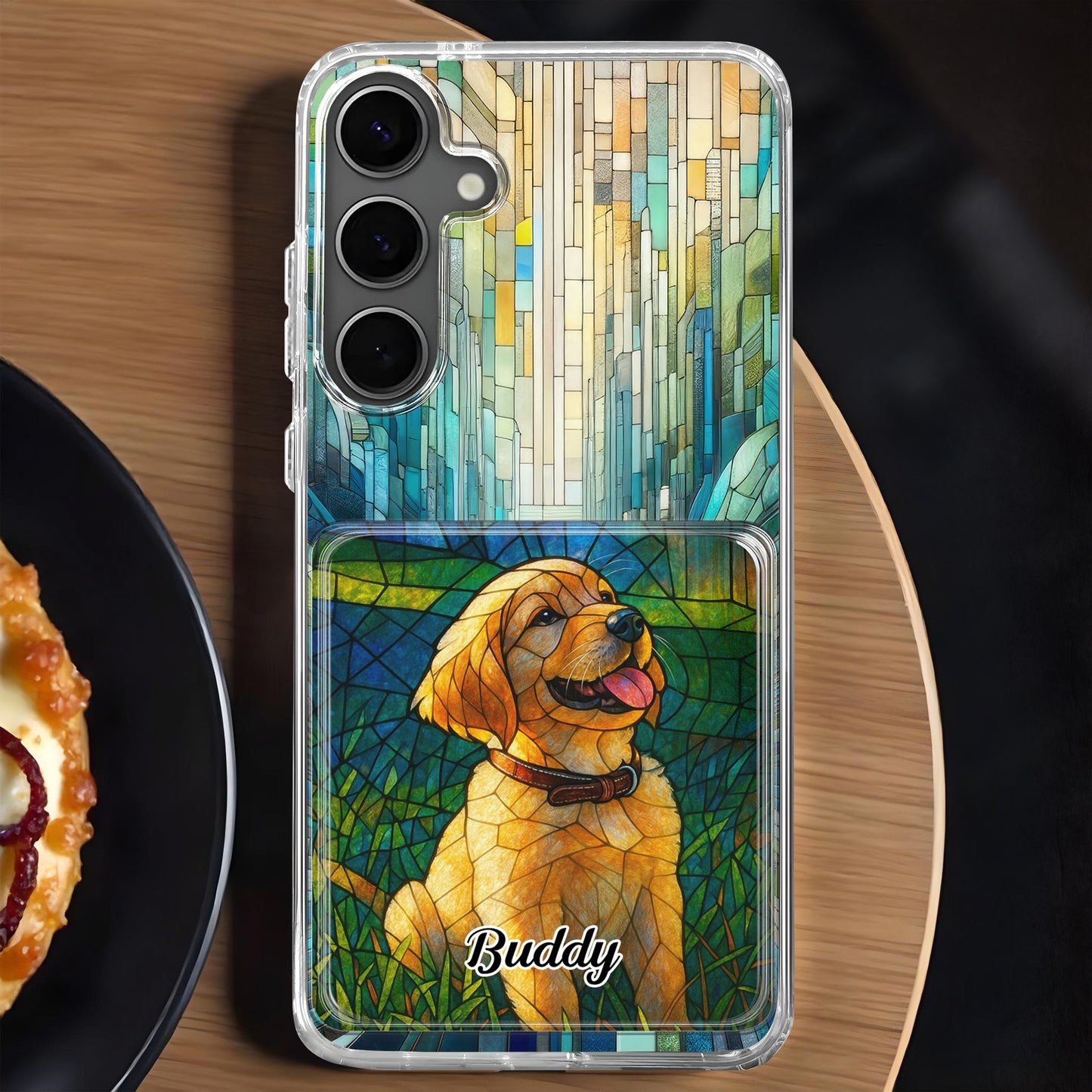 Celebrate Your Furry Friend With Vibrant Dog Design - Personalized Clear Phone Case - DOG056_PHC