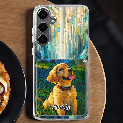 Celebrate Your Furry Friend With Vibrant Dog Design - Personalized Clear Phone Case - DOG056_PHC