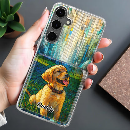 Celebrate Your Furry Friend With Vibrant Dog Design - Personalized Clear Phone Case - DOG056_PHC