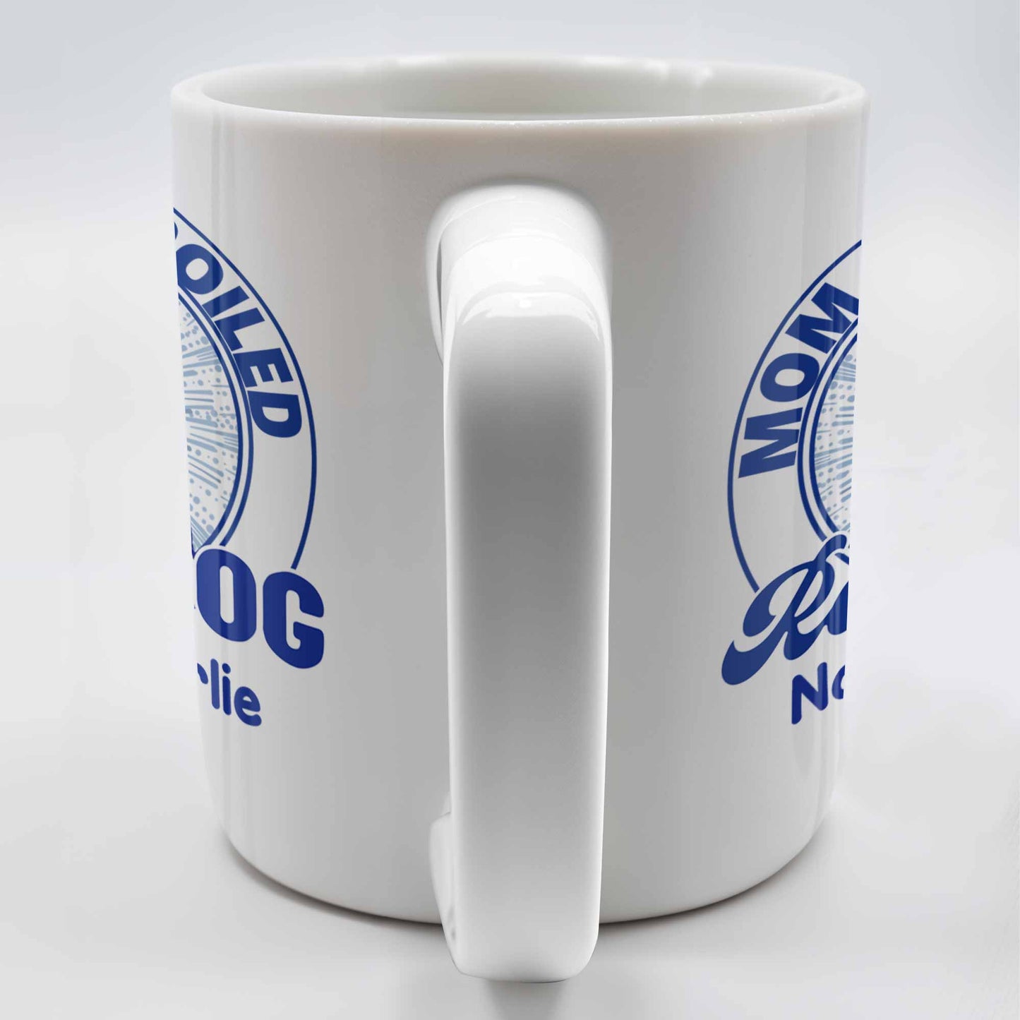 Mom Of A Spoiled Rotten Dog with Floral Pattern