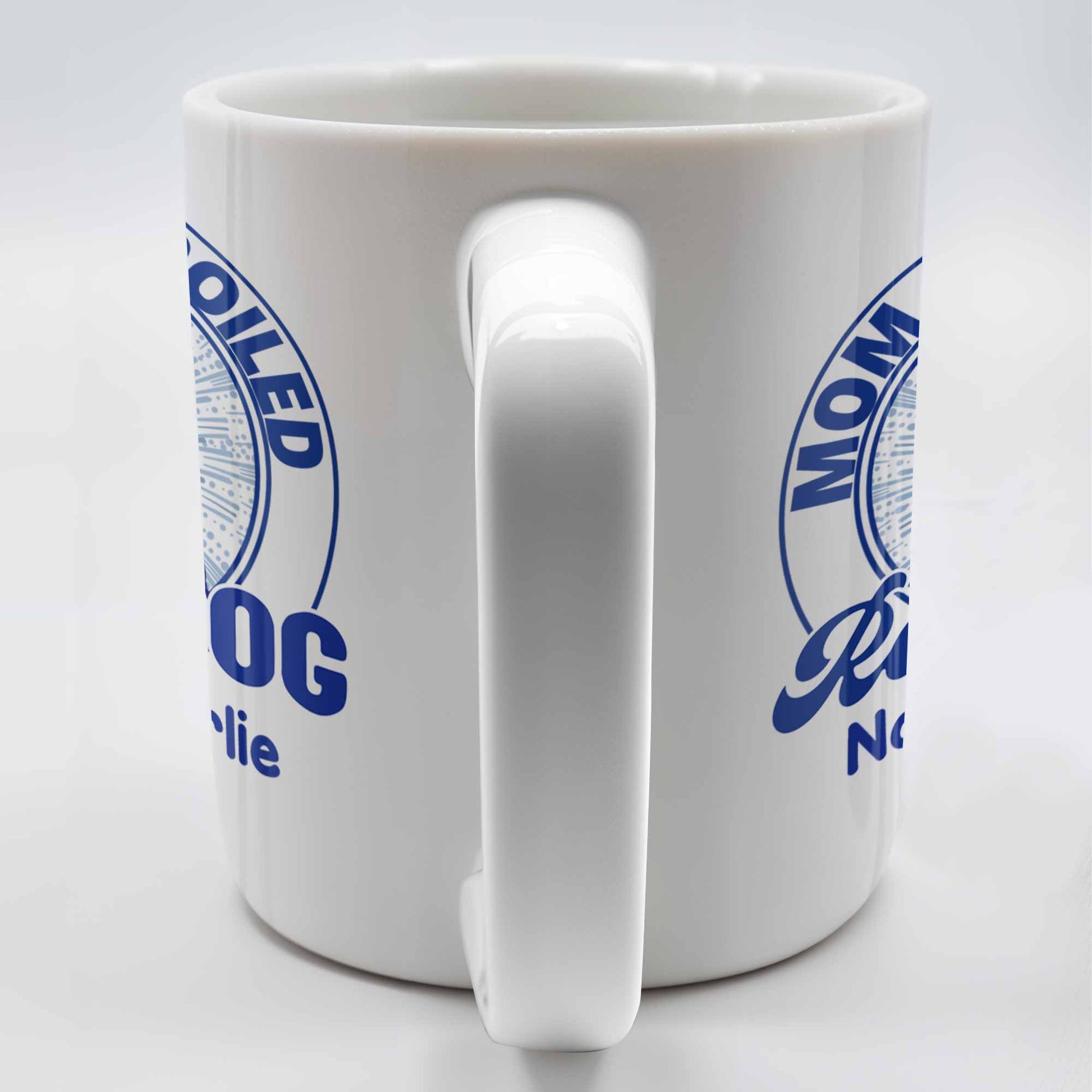 Mom Of A Spoiled Rotten Dog with Floral Pattern