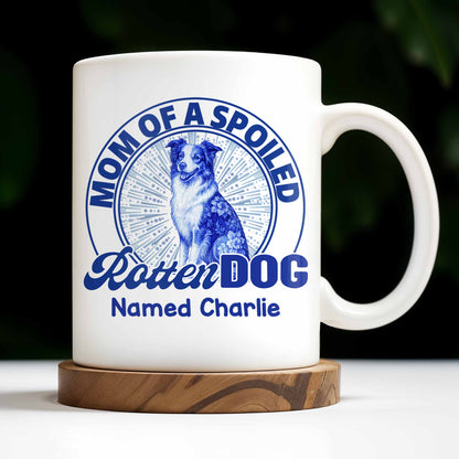 Mom Of A Spoiled Rotten Dog with Floral Pattern