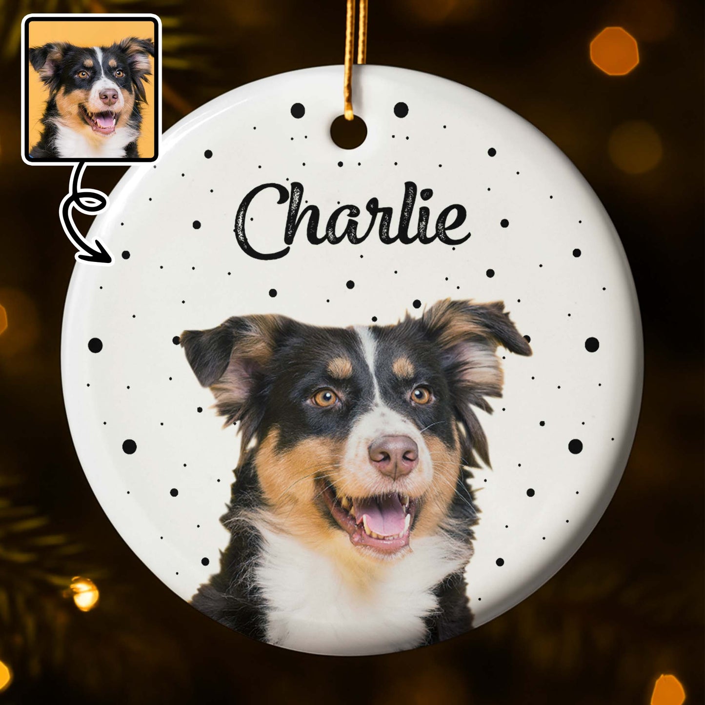 Celebrate Your Furry Friend With Paws And Dots Design