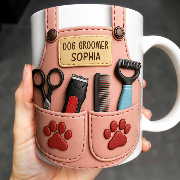 Celebrate Your Favorite Dog Groomer, Scissors And Paw Prints