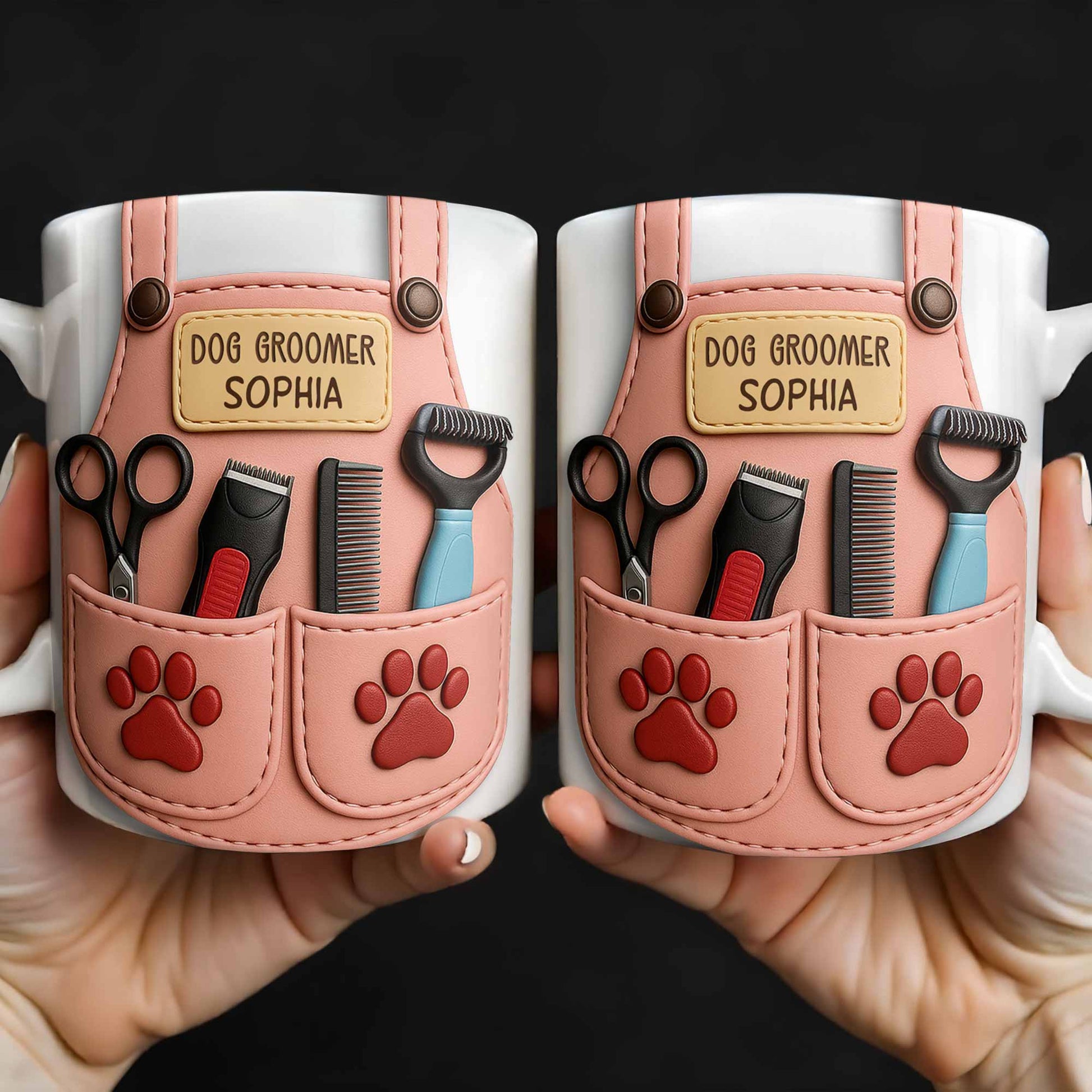 Celebrate Your Favorite Dog Groomer, Scissors And Paw Prints