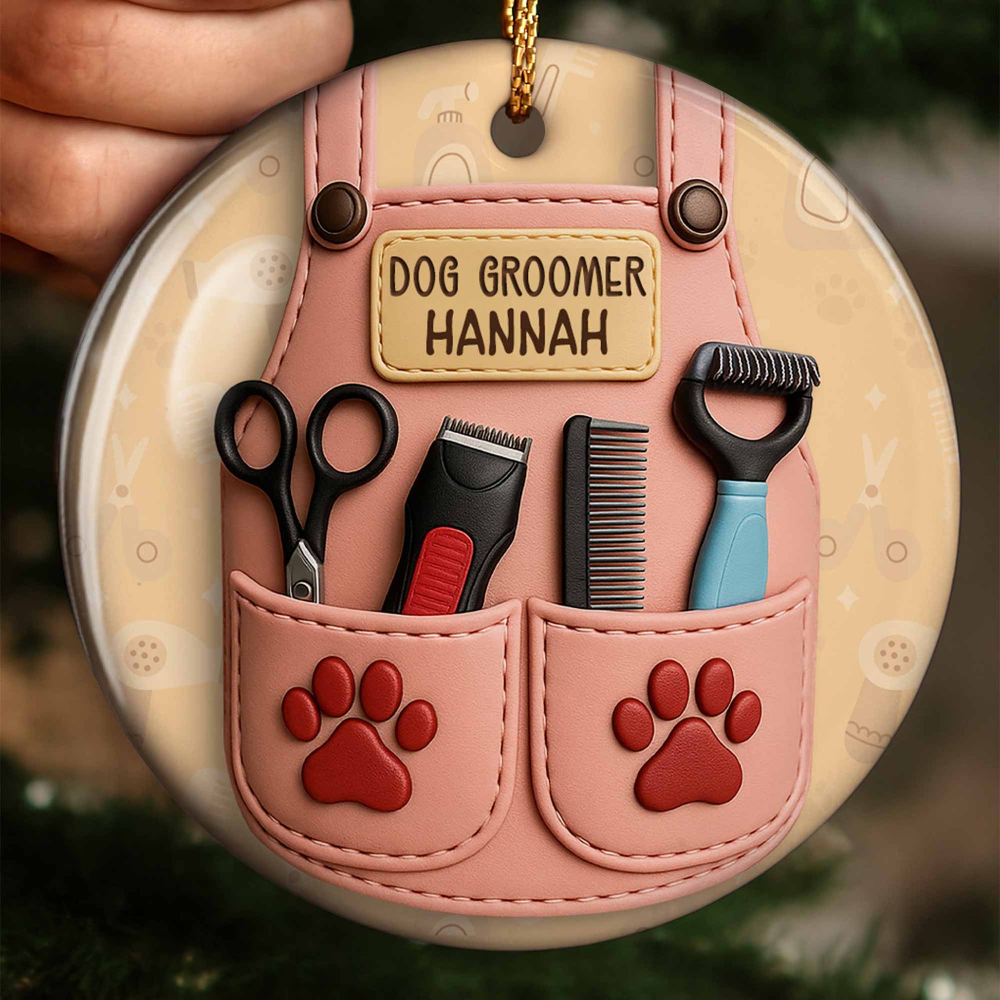 Celebrate Your Favorite Dog Groomer With Customizable Ornament