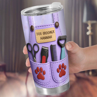 Celebrate Pet Grooming Passion With Scissors And Paw Prints