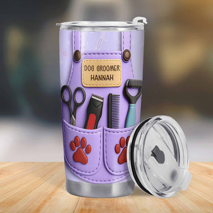Celebrate Pet Grooming Passion With Scissors And Paw Prints