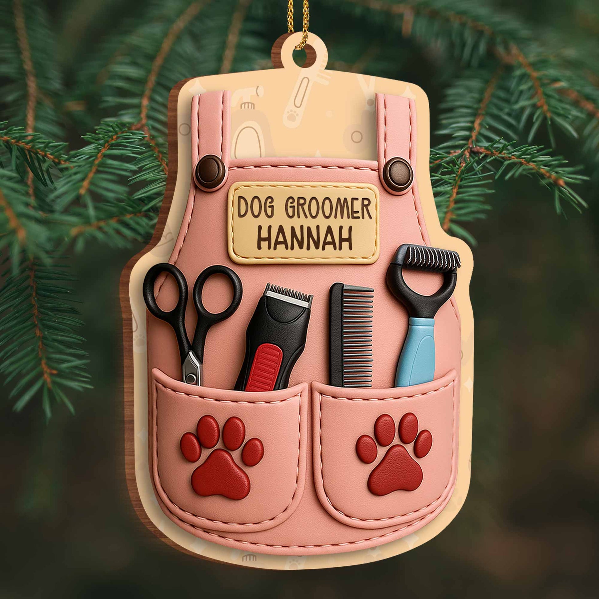 Celebrate Your Favorite Dog Groomer, Paw Prints And Grooming Tools