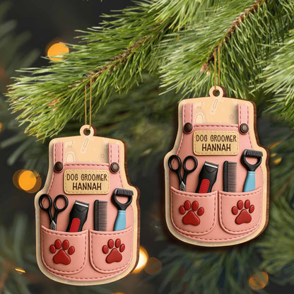 Celebrate Your Favorite Dog Groomer, Paw Prints And Grooming Tools