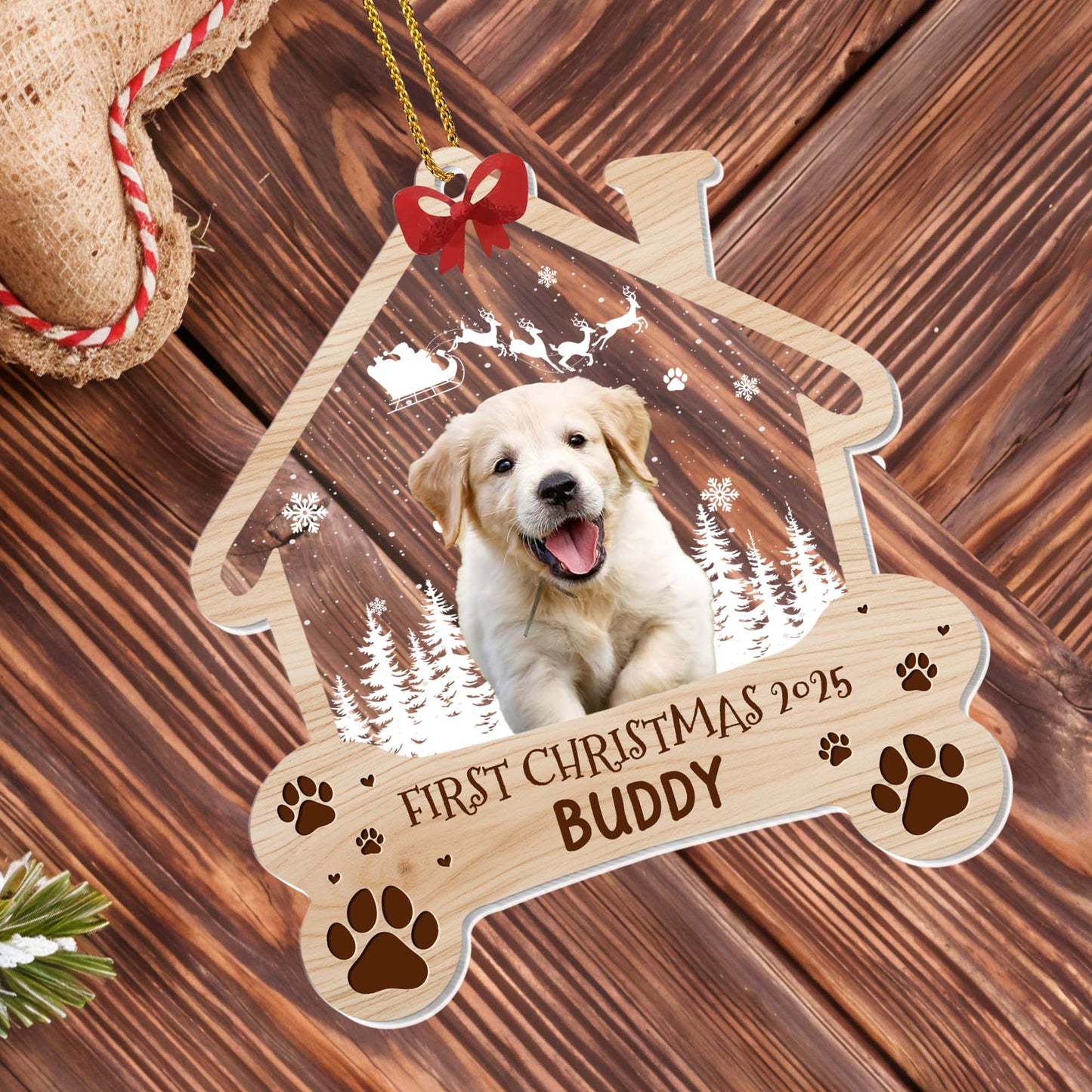 First Christmas With Your Furry Friend, Puppy and Paws