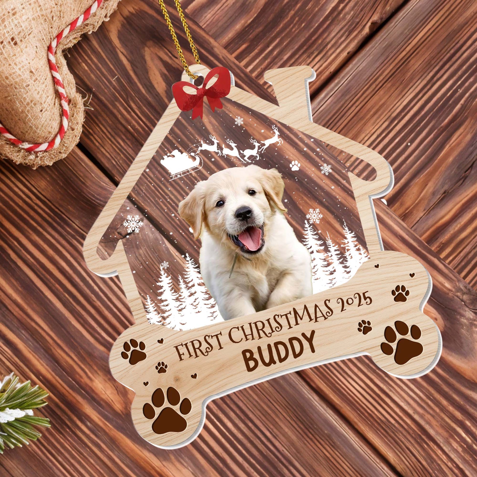 First Christmas With Your Furry Friend, Puppy and Paws