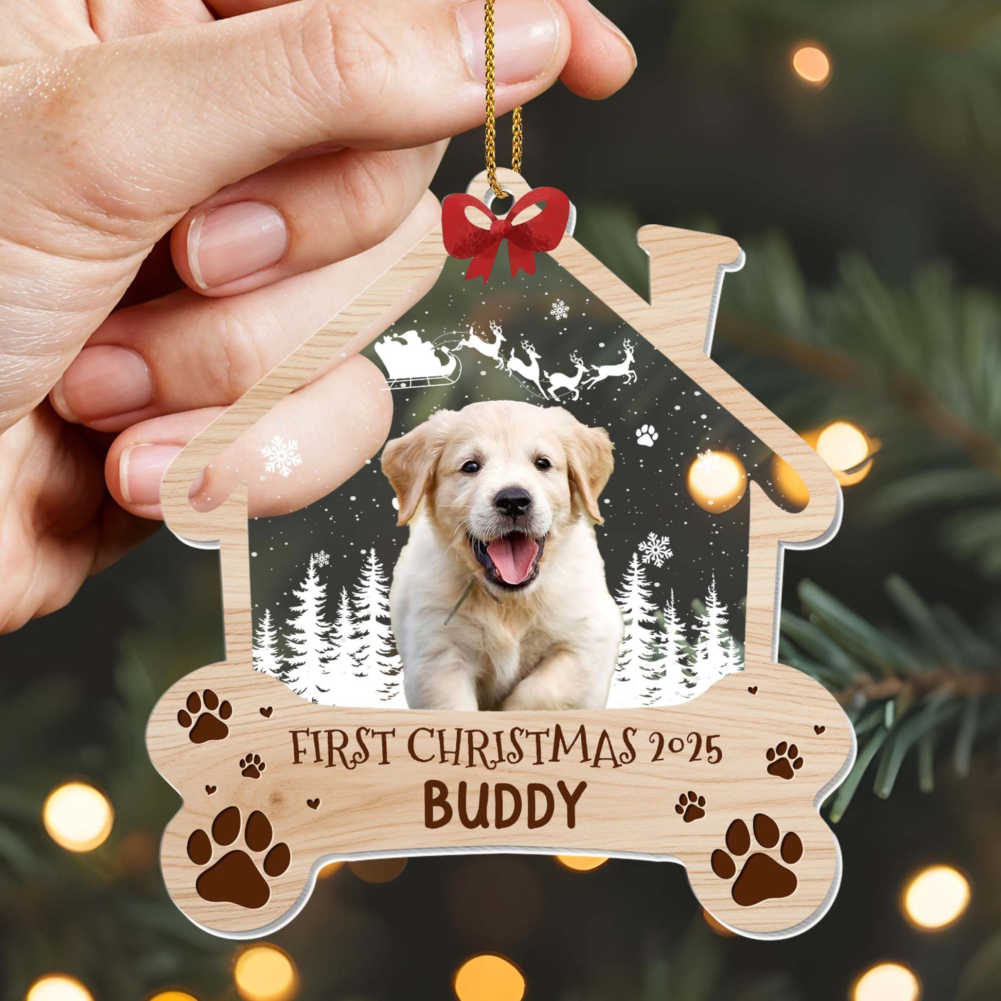 First Christmas With Your Furry Friend, Puppy and Paws