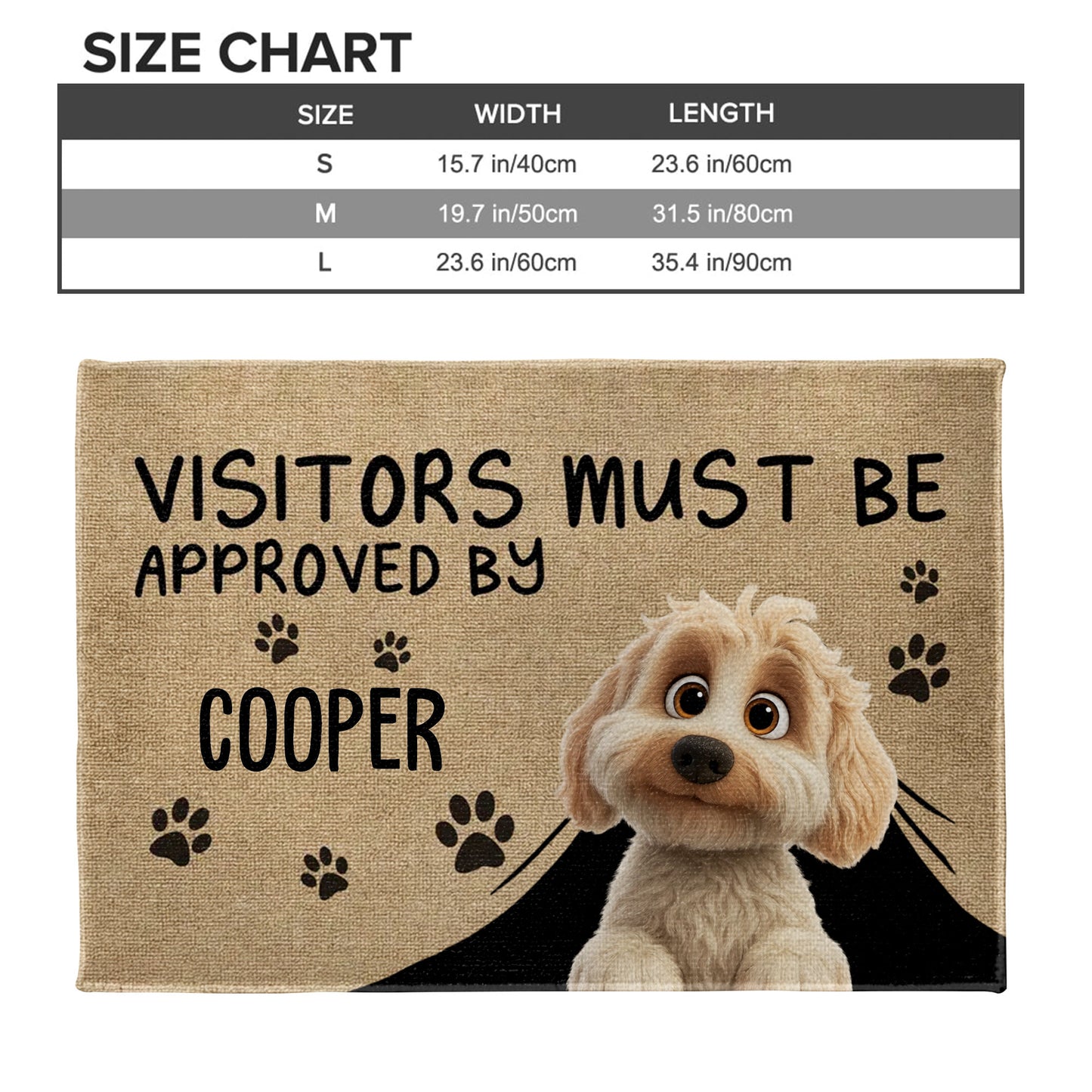 Visitors Must Be Approved By Dog Paw Prints
