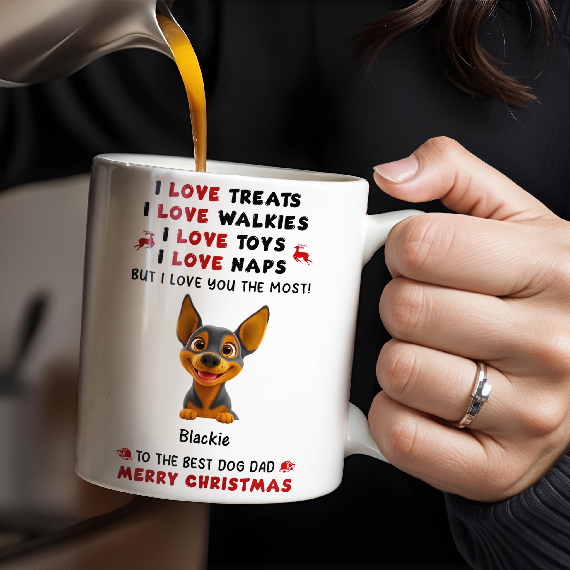 I Love Treats I Love Walkies I Love Toys I Love Naps Merry Christmas