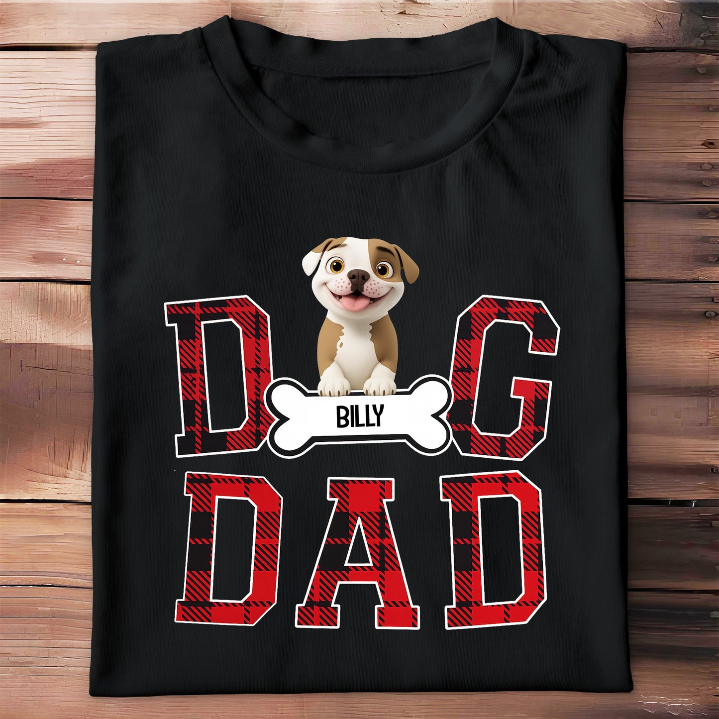 Dog Dad With Cute Dog And Bone