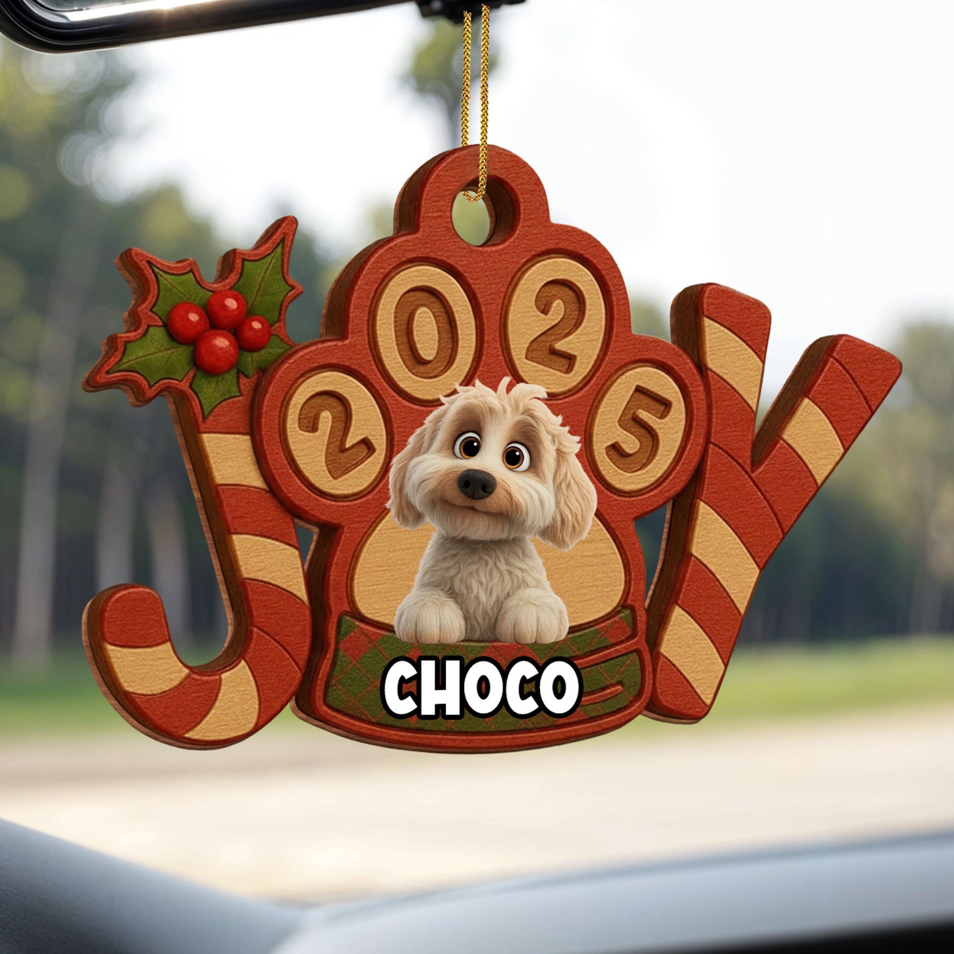 Celebrate Your Furry Friend, Dog, Holly, Candy Cane