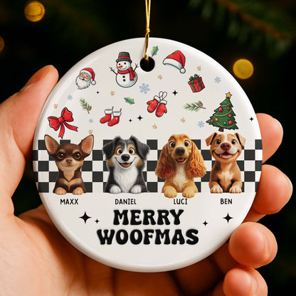 Merry Woofmas With Dogs And Christmas Cheer