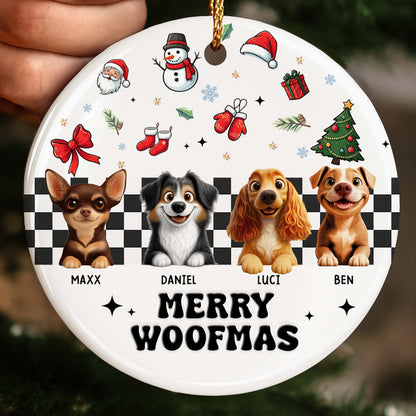 Merry Woofmas With Dogs And Christmas Cheer