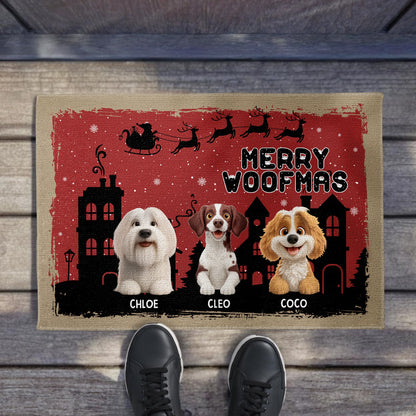 Merry Woofmas With Dogs and Holiday Themes