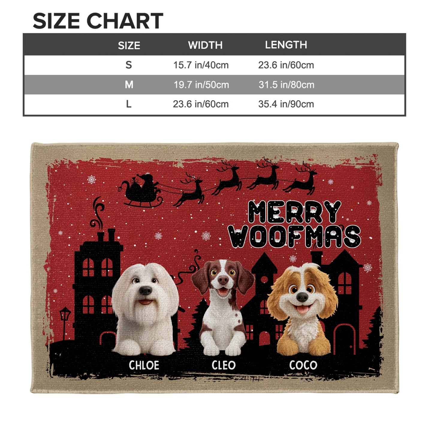 Merry Woofmas With Dogs and Holiday Themes