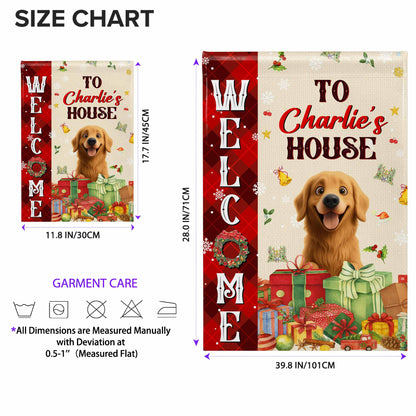 Welcome To Your New Home With Festive Gifts And Dog